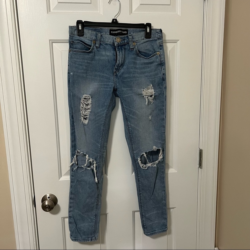 Express Ripped Mom Jeans
